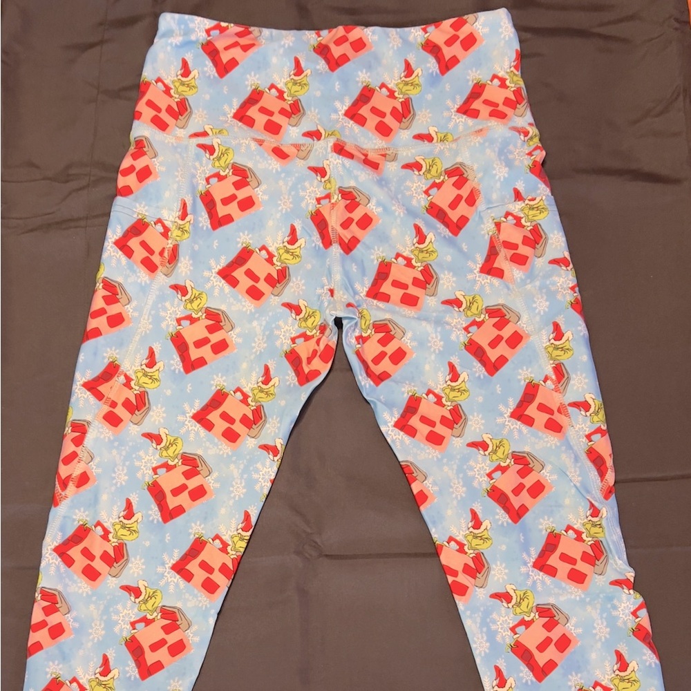 Let the kids have fun wearing their own pair of, The Grinch leggings!